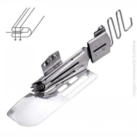APARELHO VIÉS PARA GALONEIRA INDUSTRIAL - 2 DOBRAS - N.40MM