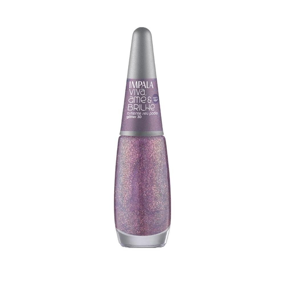 Esmalte Impala Glitter Coleção Viva Ame e Brilhe Ostente Seu Poder em Oferta na Shopee
