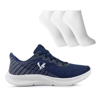 Tênis Volt Esportivo Unissex + 3 Pares de Meias 100% Original Com Nota Fiscal e Garantia em Oferta na Shopee