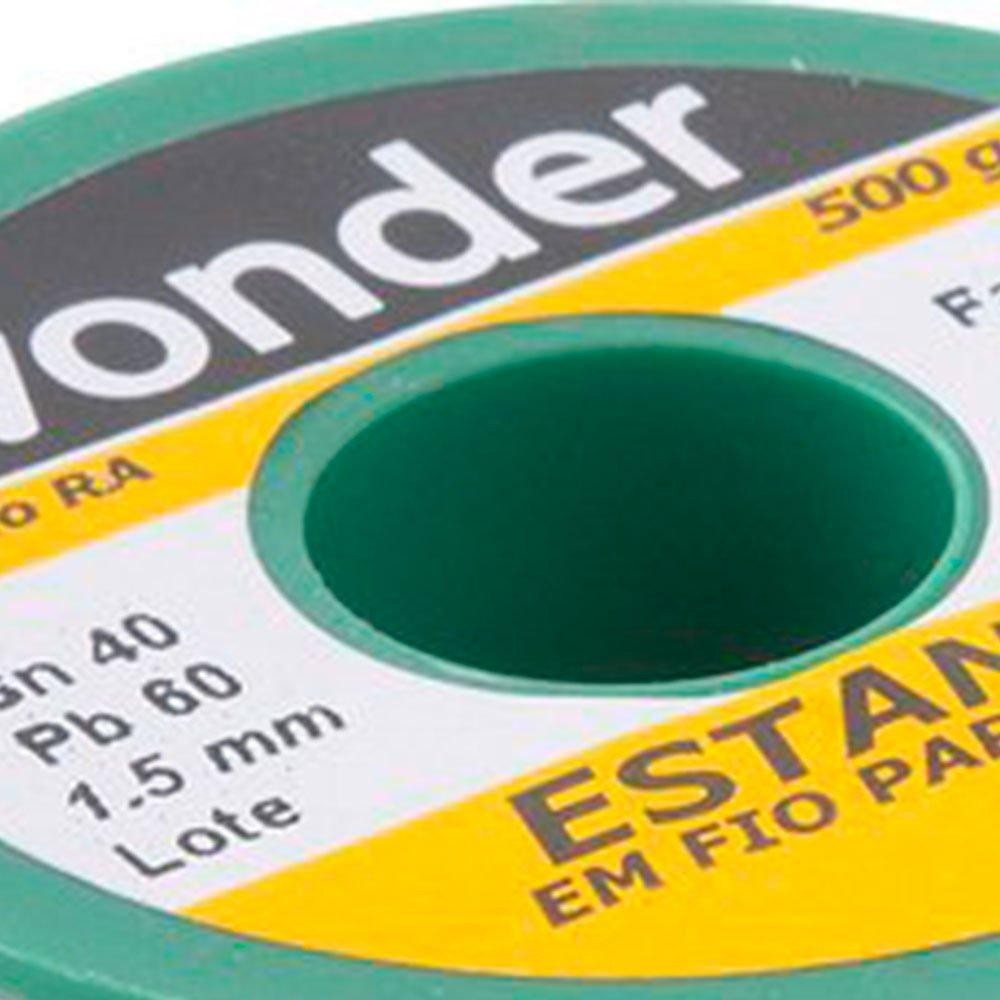 Detalhes do Cartela Estanho em Fio 1,5mm 40 x 60mm para Solda - VONDER