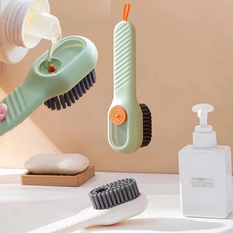 Escova Limpa Sapato Com Dispenser Reservatório