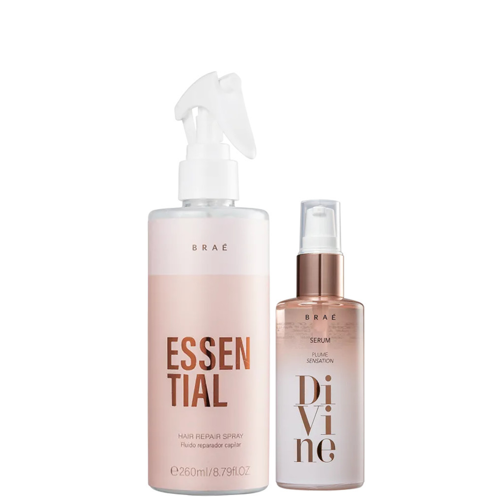 Kit Leave Essential 260ml e Sérum Divine 60ml - Braé em Oferta na Shopee