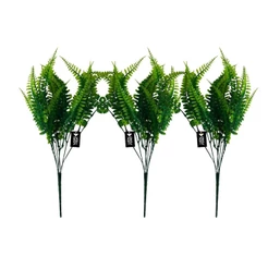 Kit 3 Buque Artificial Samambaia Folhagem enfeite para decoração