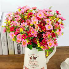 Flores Artificial Buque com 28 Florzinhas P/ Decoração Casamento, Arranjos, Decorar Festas e casa - K-2014 em Oferta na Shopee