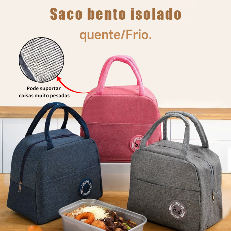 Bolsa Térmica Portátil Marmita Viagem Necessaire Lancheira Térmica