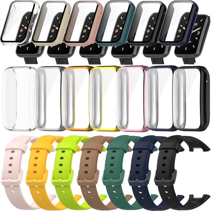 Adequado Para Xiaomi Mi Band 7 Pro Silicone Watch Strap TPU Capa Protetora De Te