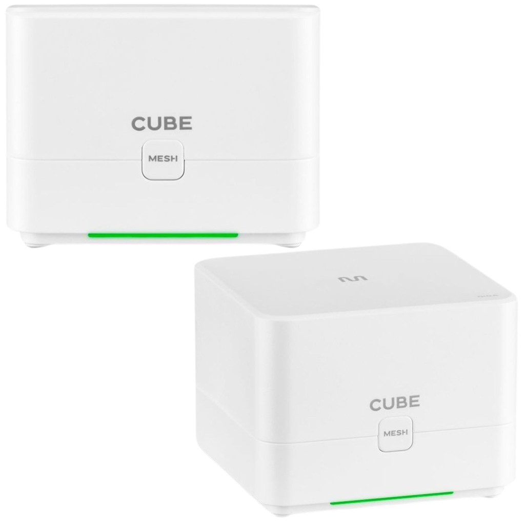 Roteador Cube Mesh Wi Fi Dual Band Home 2 Unidades ac1200 fast giga repetidor expansão da rede conexão estavel ambientes