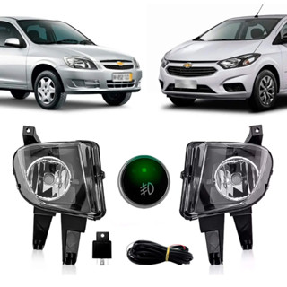 Kit Farol de Milha Celta 07/15 Prisma 07/12 Botão Alternativo Universal Touch Suits - STS794CV em Oferta na Shopee