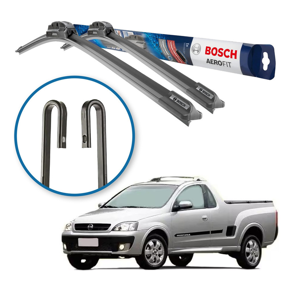 Palheta Limpador Parabrisa Bosch Chevrolet Montana 2004 a 2010