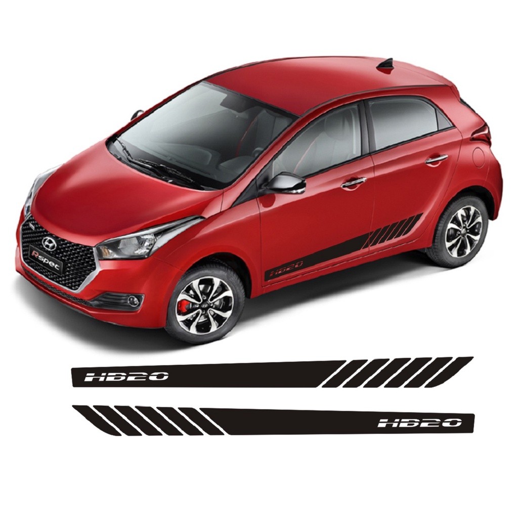 Adesivo Lateral Para Hb20 Faixa Hb5 Colante Tuning Até 2019