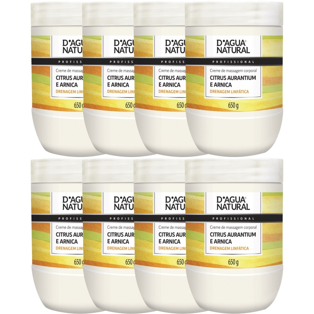 8UN Creme Citrus Aurantium Arnica 650G D’Água Natural