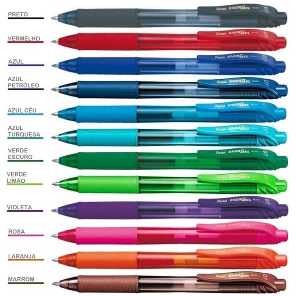 Caneta Energel-X Retratil 0.7mm BL107 - Pentel em Oferta na Shopee
