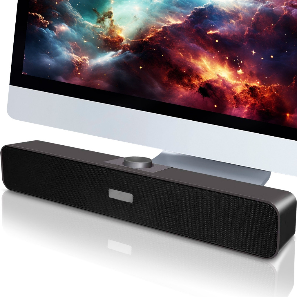 Caixa de Som Soundbar com Subwoofer para Tv Pc Notebook Celular USB P2 Potente Compact Estéreo — R$ 64,97 em Shopee, 28% OFF