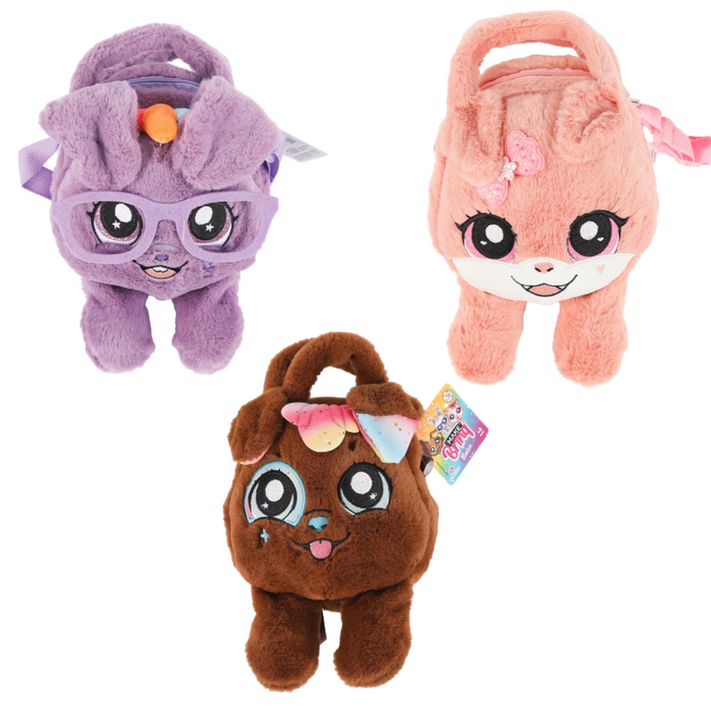 Bolsa de Pelúcia Infantil Pet Sortida Linha Make Brinq com Alça Transversal PoliBrinq - BO02 em Oferta na Shopee