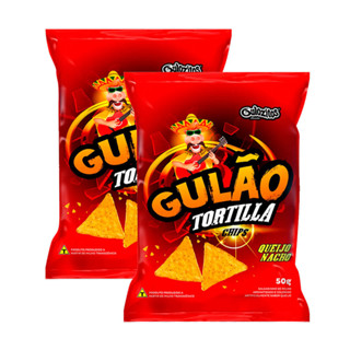 Salgadinho Gulão Tortilla Queijo Nacho 50g | Kit com duas unidades em Oferta na Shopee