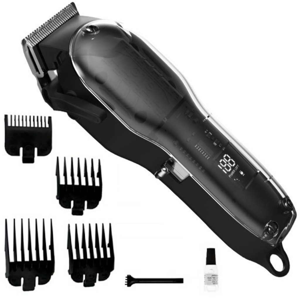 Maquina de Cortar Cabelo LCD Display 4 Pentes Profissional em Oferta na Shopee