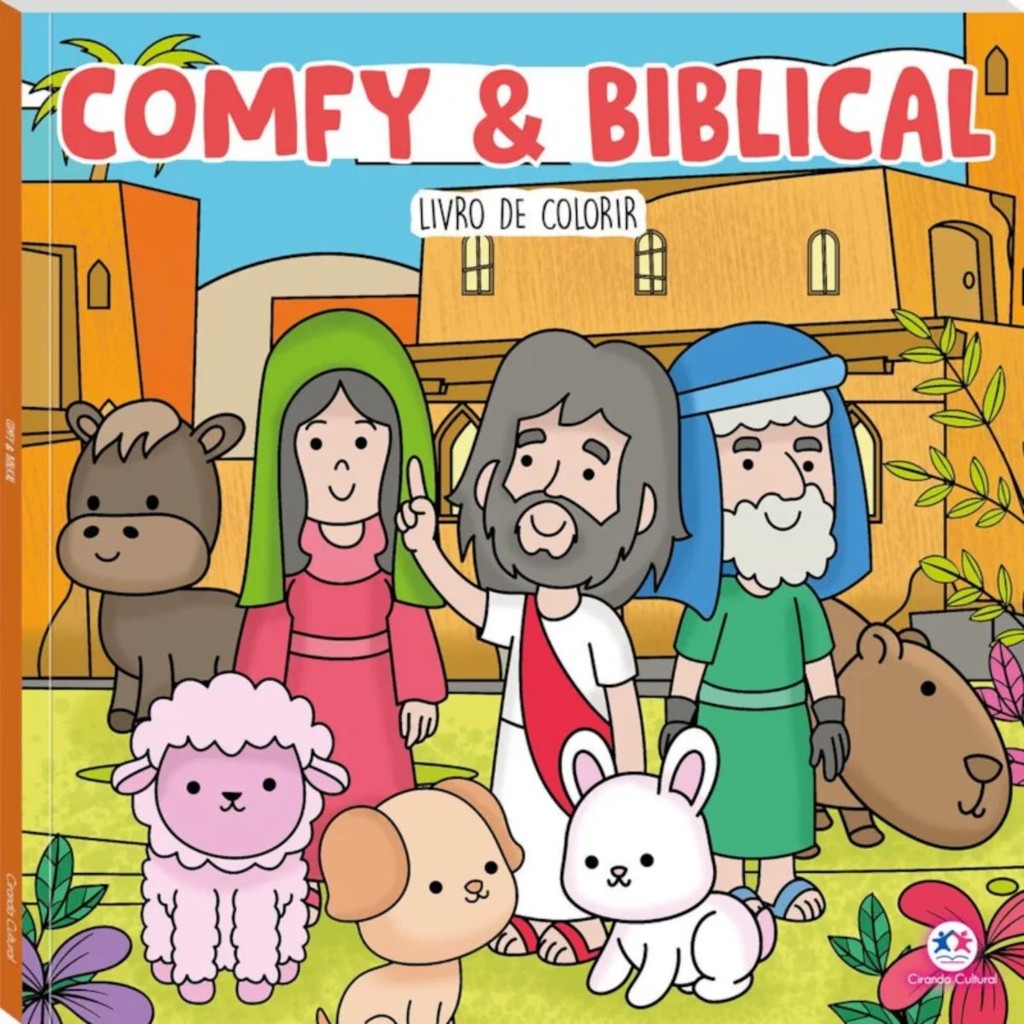 Livro Comfy & cozy books Comfy and Biblical | Livro de Colorir