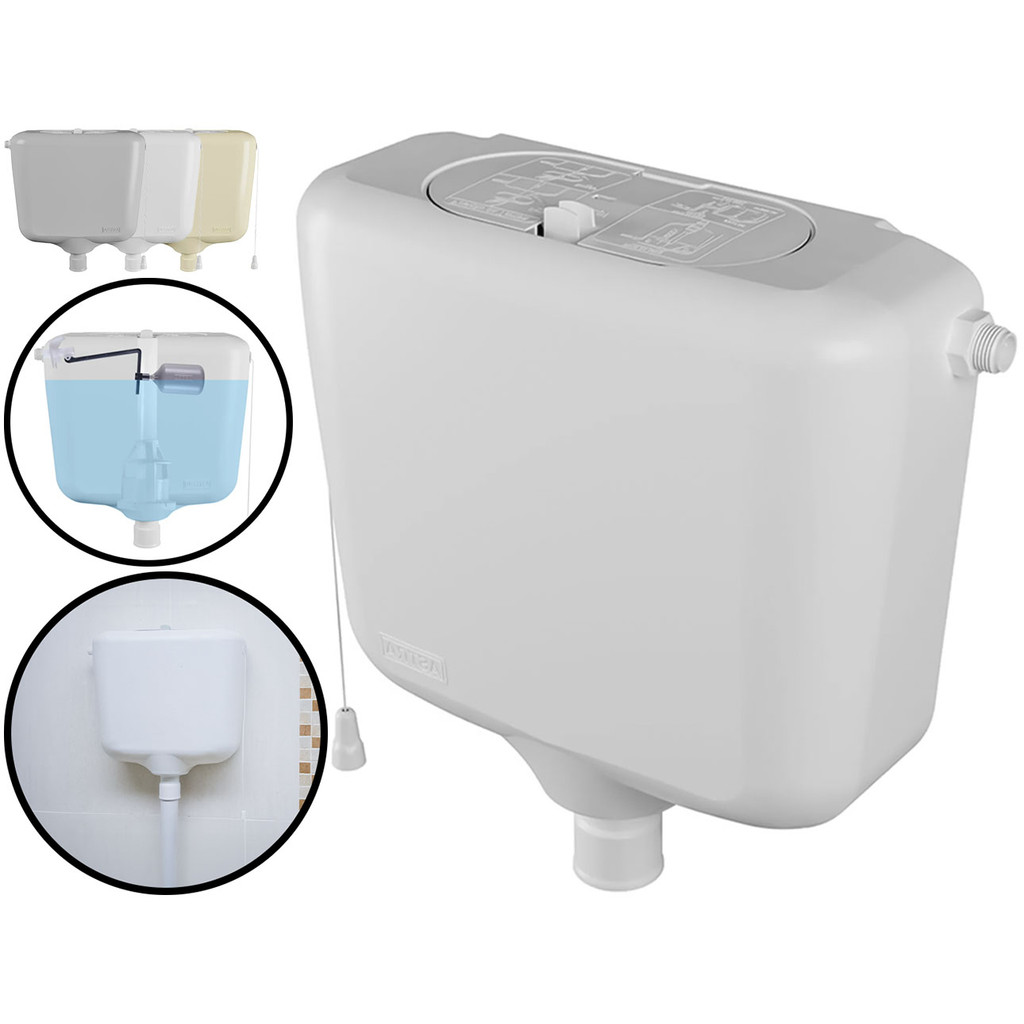 Caixa De Descarga Convencional Plástica Controlada 9 Litros Branco em Oferta na Shopee