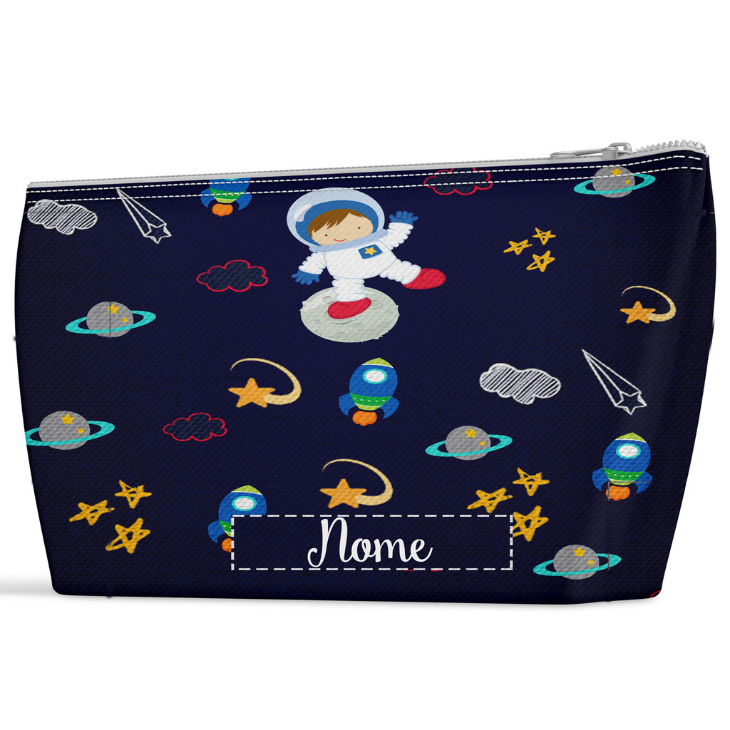 Necessaire infantil astronauta personalizado nome festabrind