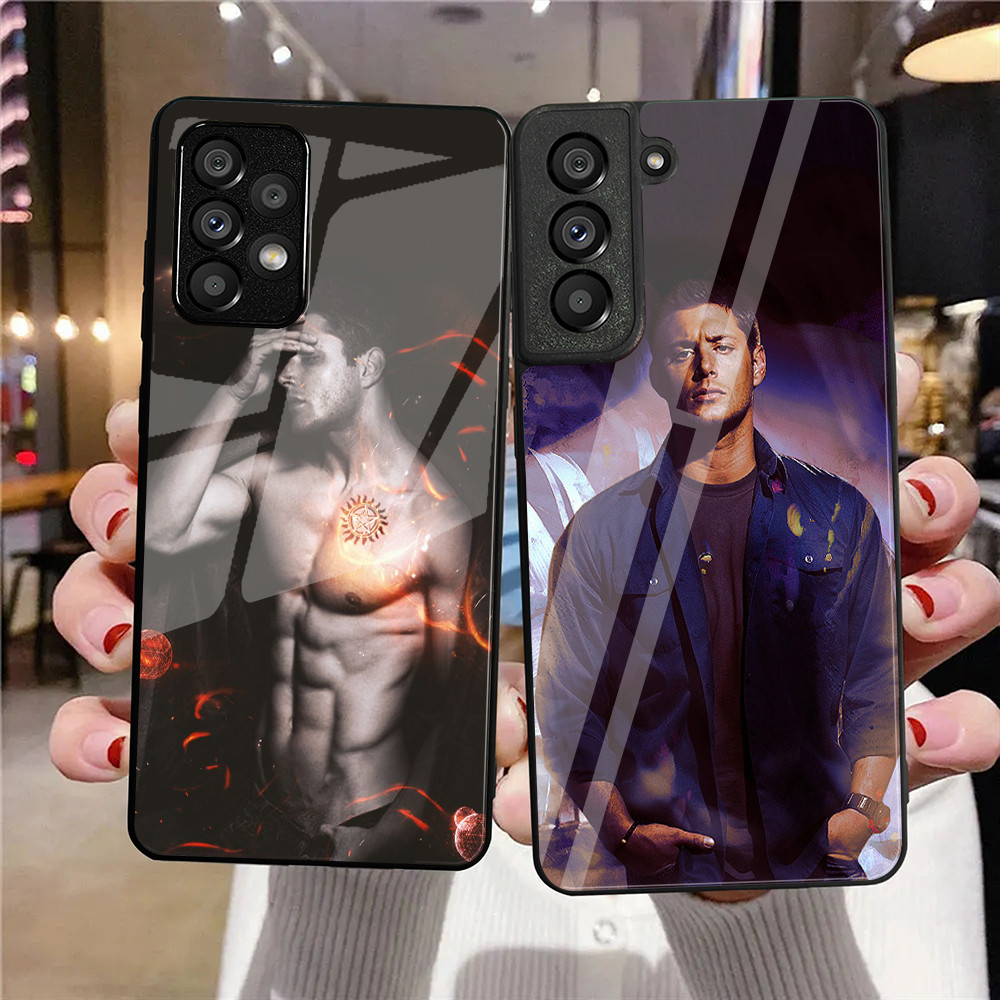 Sobrenatural Jensen Ackles Dean Winchest 01 Capa De Telefone De Vidro Temperado Para Samsung Galaxy A11 A14 A20 A30 A22