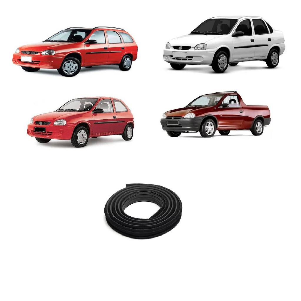 Canaleta Porta Dianteira Corsa Sedan Corsa Pick Up Corsa Wagon Lado Esquerdo Sem Pestanas