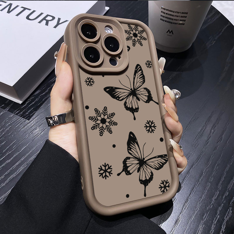 Capa De Telefone Para Realme C63 C61 C67 C65 C51 C53 C55 C51 C11 C17 C20 C25Y C12 C25S C65 C67 Preto Branco Borboleta Pr em Oferta na Shopee