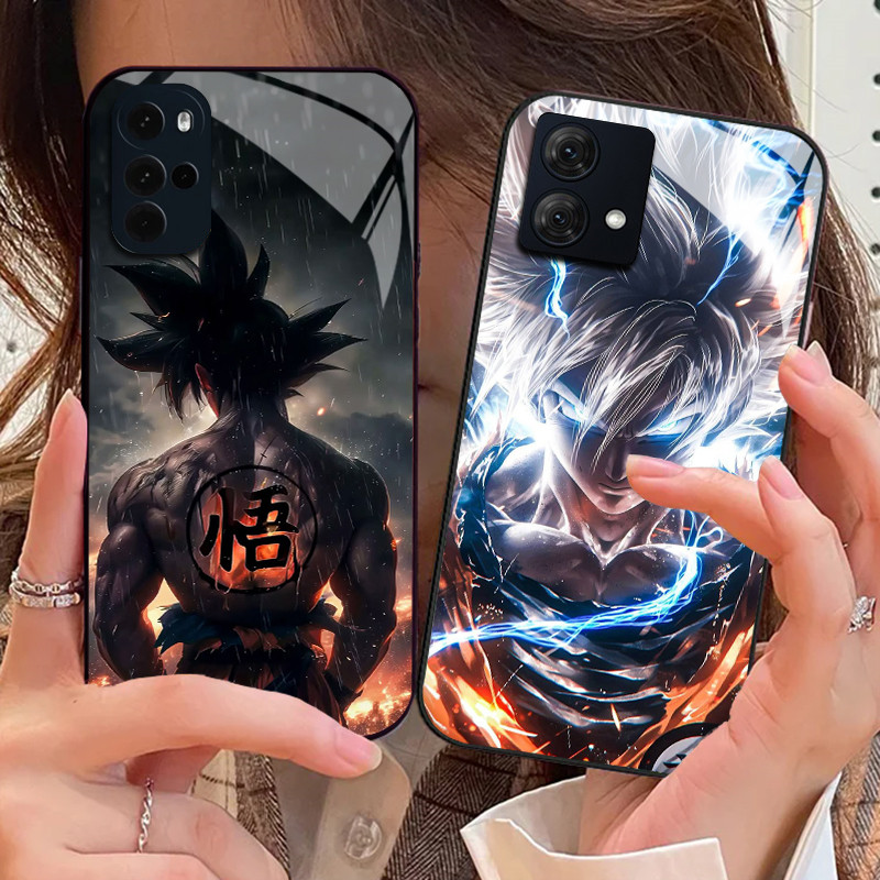 Dragon Ball Z 18 Capa De Telefone De Vidro Temperado Para Motorola Moto G14 G24 Power G34 G54 G64 G84 G85 G34 G Play Edg