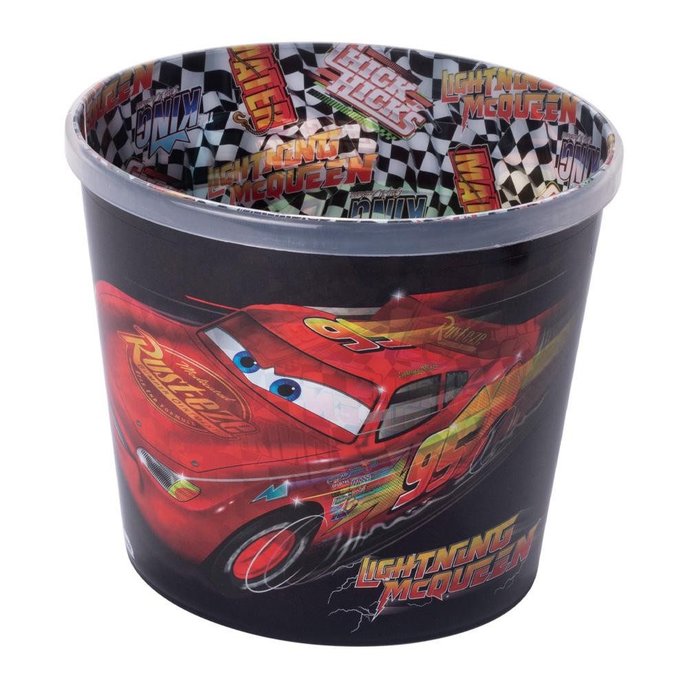 Balde Pote Pipoca Carros Pipoqueira Disney Plasútil em Oferta na Shopee