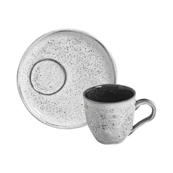 Conjunto com 6 Xícaras De Chá Orgânico 170ml com 6 Pires Descentralizado Echo