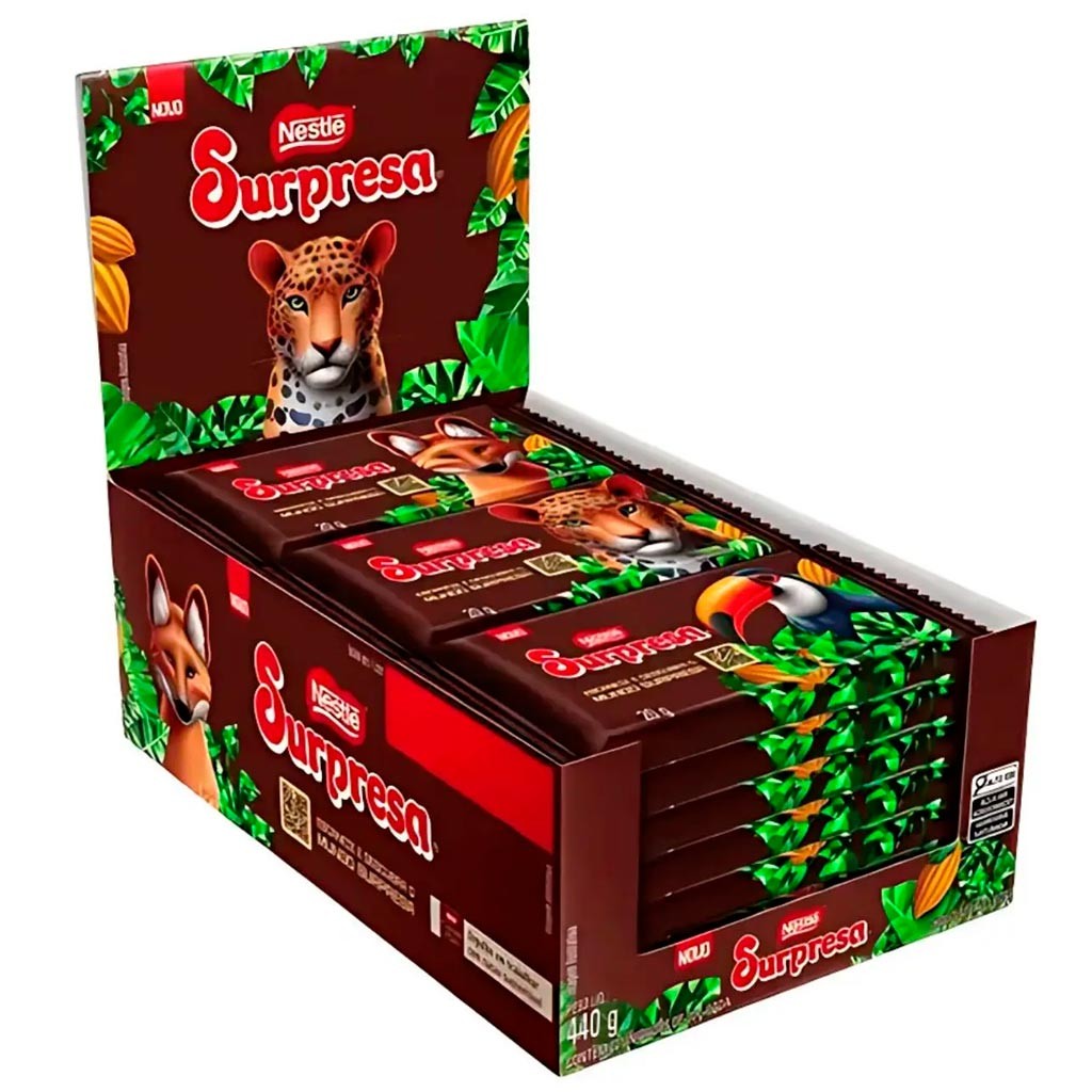 Tablete de Chocolate Ao Leite Surpresa 20g c/22 - Nestlé