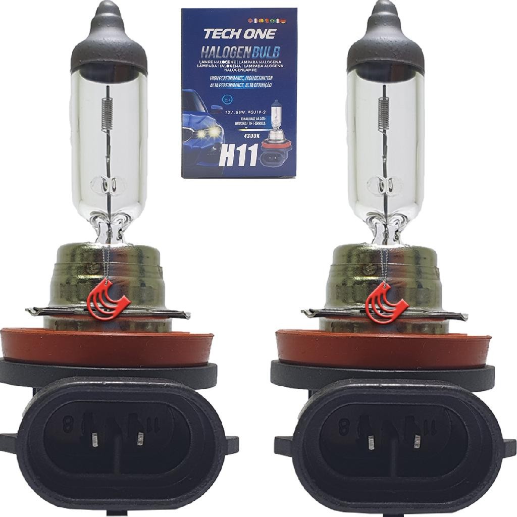 Kit Lampada Automotivo Halogena 12v 4300k Encaixe H11 12v 4300K - Spare Parts and Accessories for Vehicles