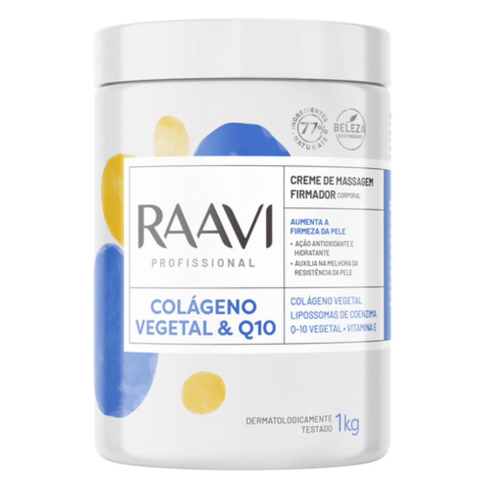 Creme Massagem Firmador Colágeno Nutre Vitamina E Raavi 1kg em Oferta na Shopee