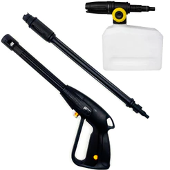 Kit Lava Rápido Completo Snow Foam + Pistola Lavadora + Lança Tubeira Bico Lavor Original Lavajato