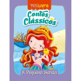 Kit Minilivros com 20 unidades Pequena Sereia em Oferta na Shopee