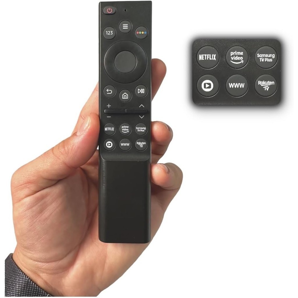 Controle Remoto Compatível Com Smart Tv Samsung Serie Au7700 Au8000 Netflix Prime Video 4K BN59-1357A