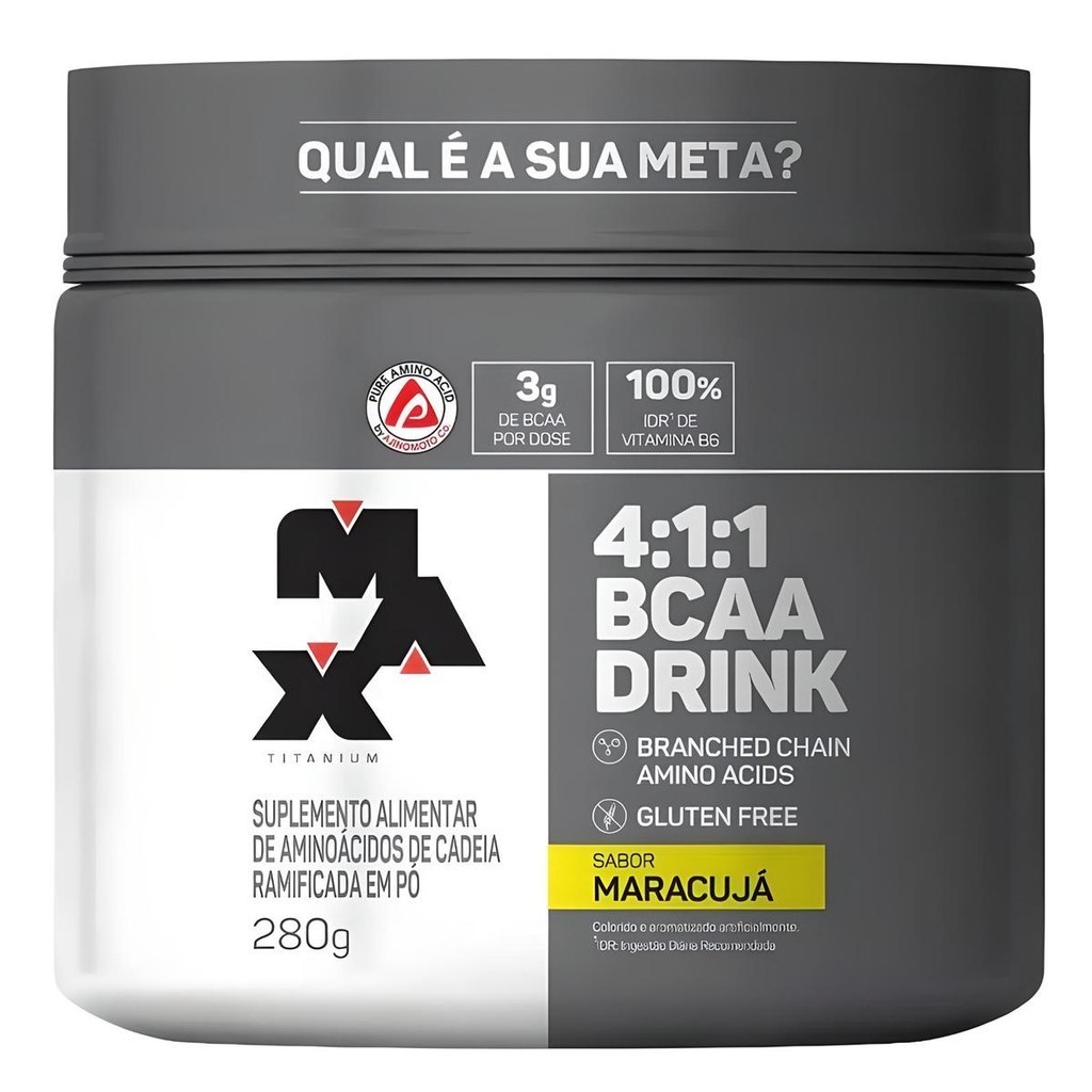 BCAA Drink 4:1:1 Pote 280g - Max Titanium