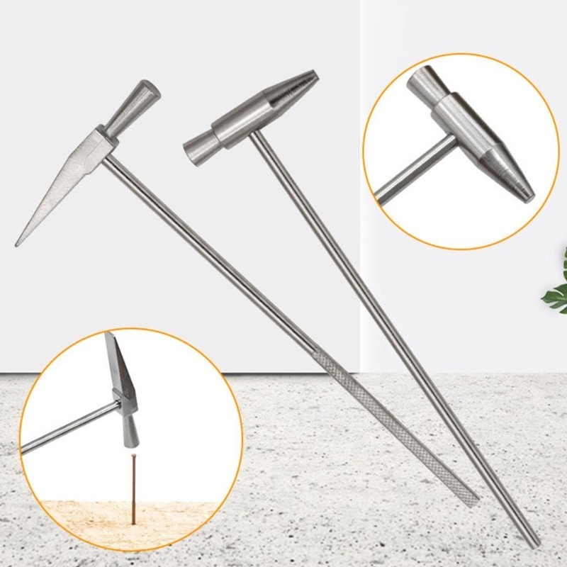 Estone Martelos Carpintaria Perfurador Unhas Metal Relógio Reparação Ferramenta Mão Escape Segurança Emergência