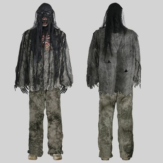 Conjunto Fantasia Dramatização Cadáveres CM Vivos Para Festa Halloween