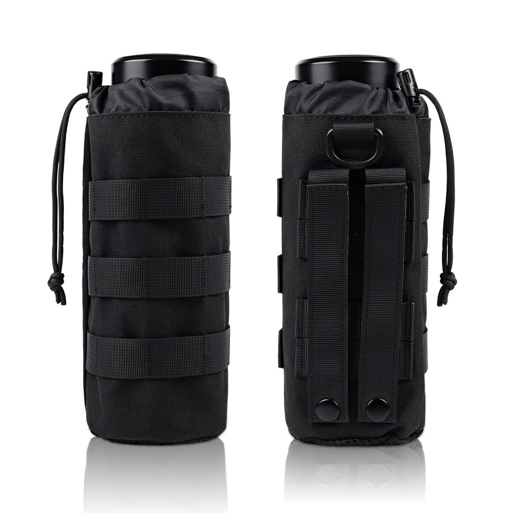 Saco Molle Compacto Para Garrafa De Água EDC Pequeno Utilitário De Cintura Gerenciador De Armazenamento De Mercearia Organiza Gadgets De Equipamento De Mochila Fixações Porta Cinto De Bicicleta