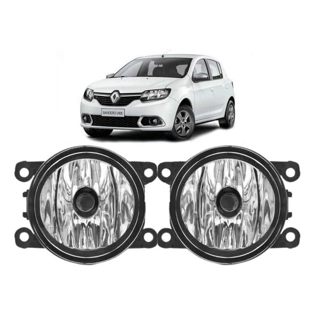 Par Farol De Milha Neblina Auxiliar Sandero 2007 Até 2022 em Oferta na Shopee