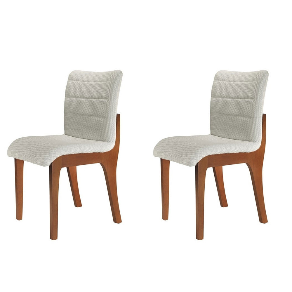 Conjunto com 2 Cadeiras para Mesa de Jantar Bella Mobillare em Oferta na Shopee