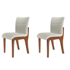 Conjunto com 2 Cadeiras para Mesa de Jantar Bella Mobillare