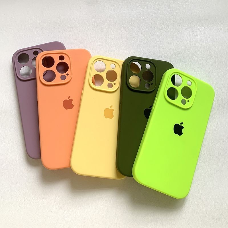 (Novo) Capa De silicone Líquido De Alta Qualidade Para iPhone 18/17 16 15 14 13 11 12 Pro Max Plus Protetor De Câmera Ma