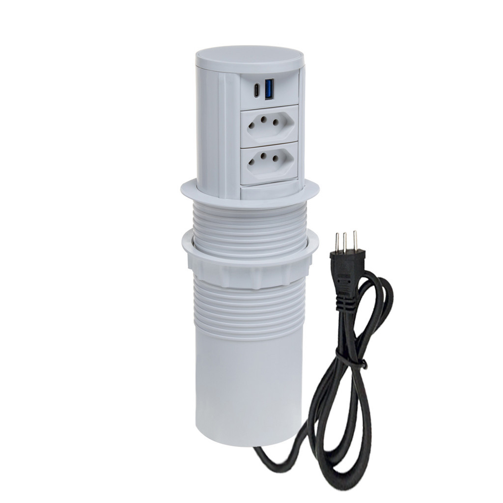 Torre Multiplug Automático 2 Tom 10a + 2usb (a+c) + Indução em Oferta na Shopee