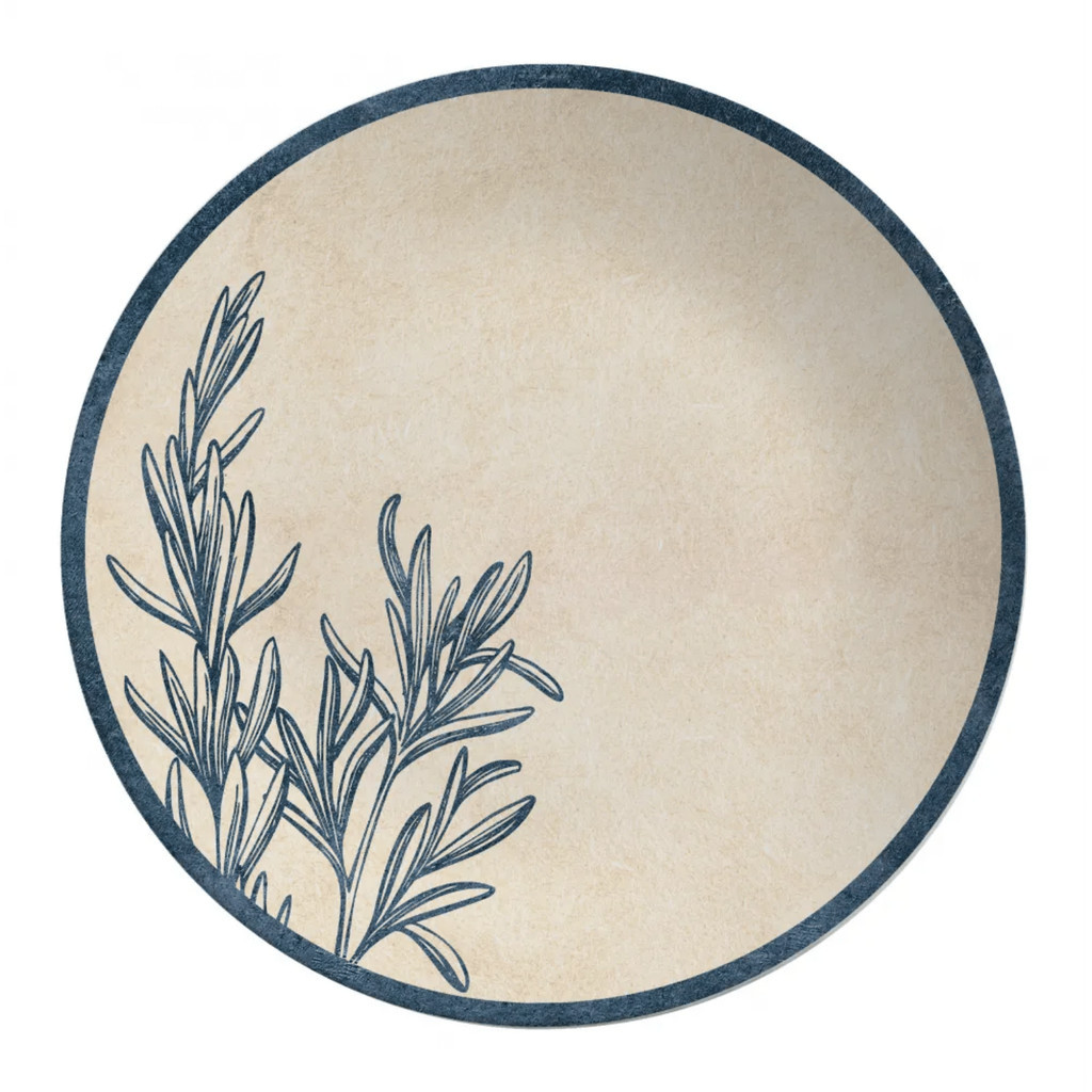 Prato Raso Cerâmica 29cm Refeição Coup Spices Alleanza Decorado - Home & Living