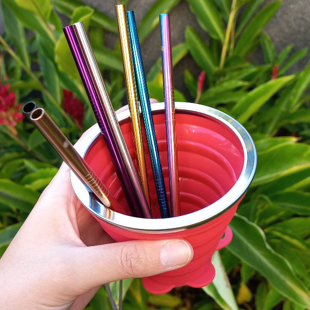 Canudo de Inox Drink Reto 15cm