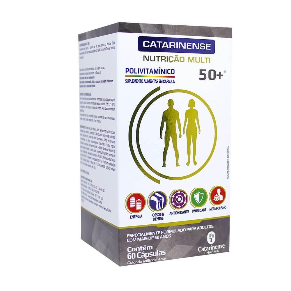 POLIVITAMÍNICO NUTRIÇÃO MULTI 50+ COM 60 CÁPSULAS