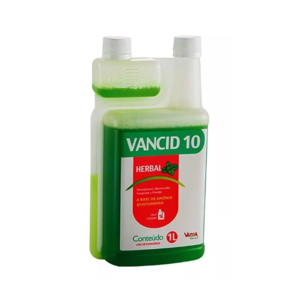 Desinfetante Bactericida Herbal Vancid 10 1 Litro Vansil - Health