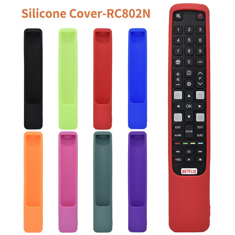 Capa Protetora De Silicone Para Controle Remoto TV TCL RC802N YUI2 YLI3