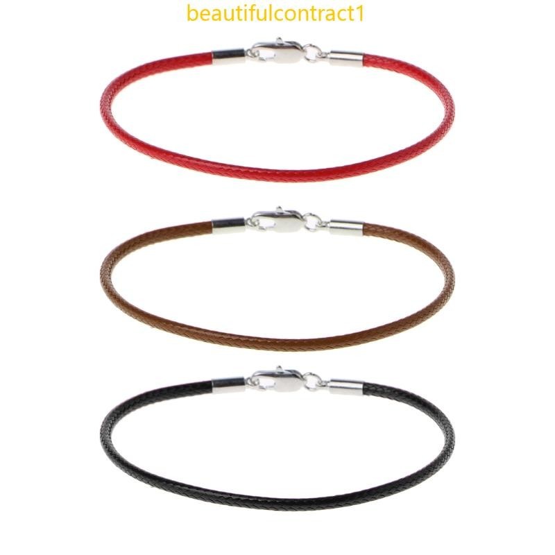 Pulseira Braided Leather Couro Para Lobster Clasp Homens T em Oferta na Shopee